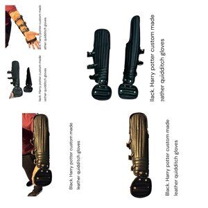 Custom made harry potter quidditch leather gloves, bracers